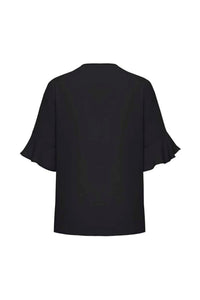 Womens Aria Fluted Sleeve Blouse