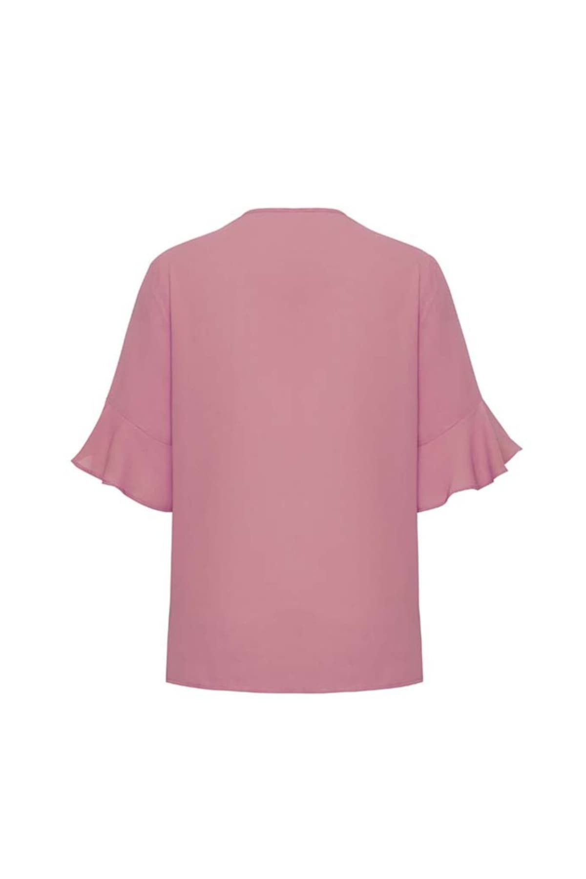 Womens Aria Fluted Sleeve Blouse