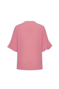 Womens Aria Fluted Sleeve Blouse