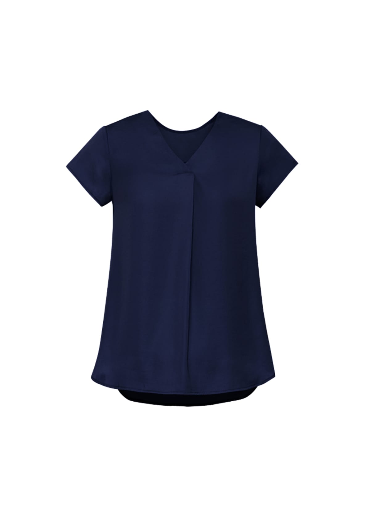 Womens Kayla V-Neck Pleat Blouse