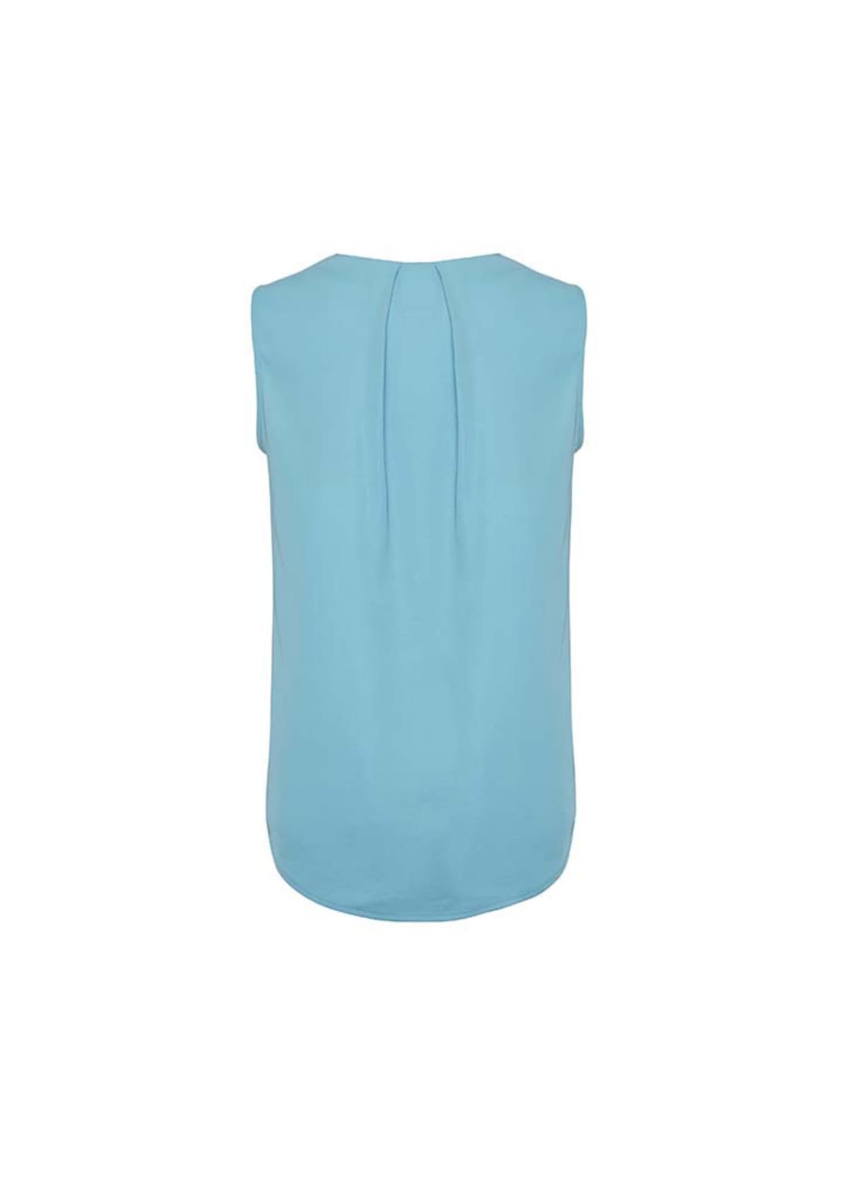 Womens Estelle Sleeveless Pleat Detail Blouse