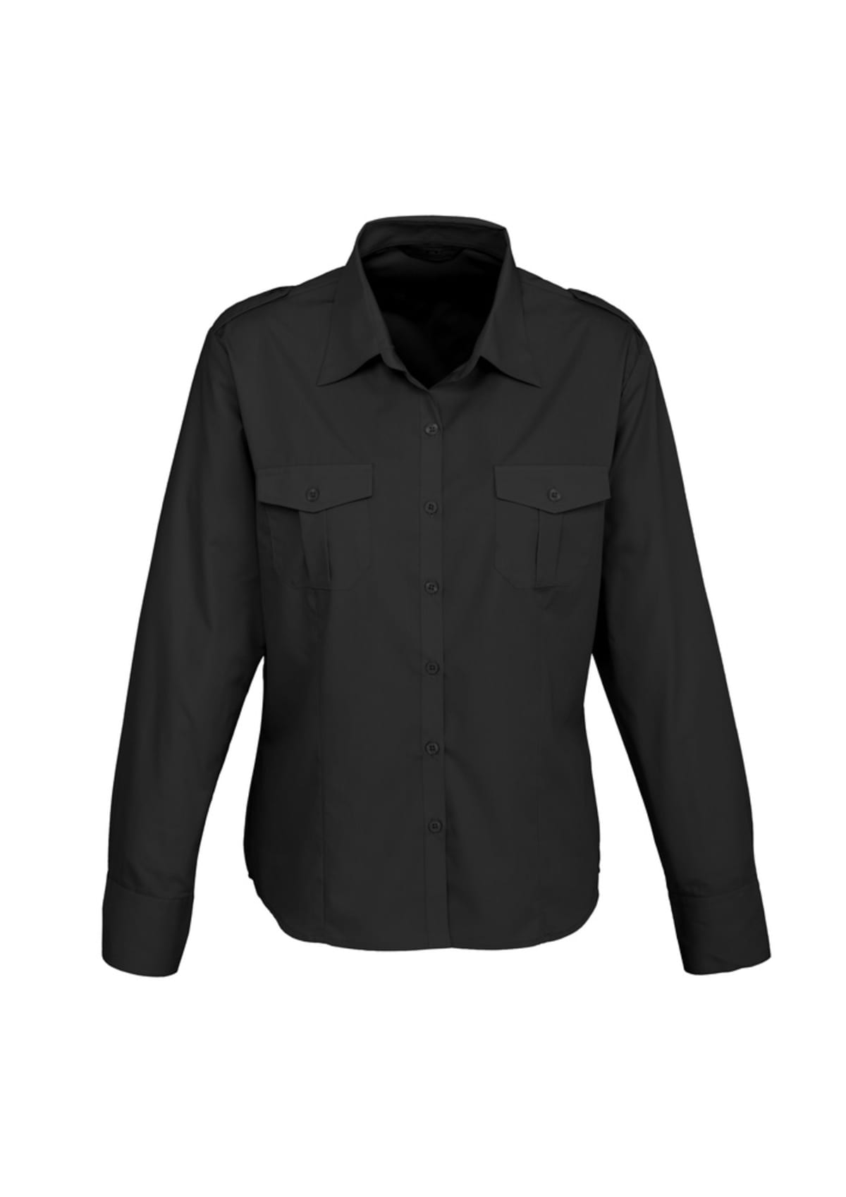 Ladies Epaulette Long Sleeve Shirt