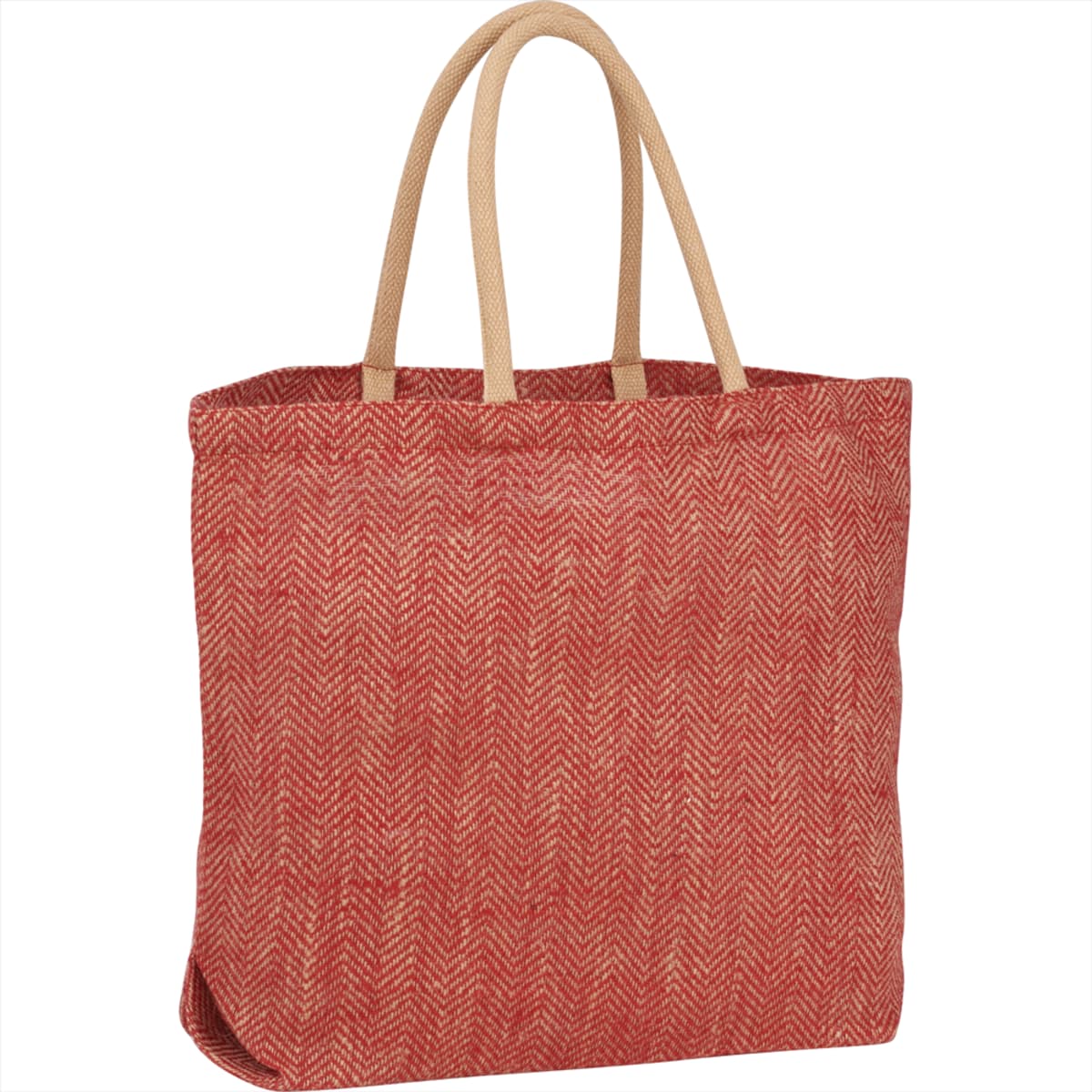 Herringbone Jute Tote 29L