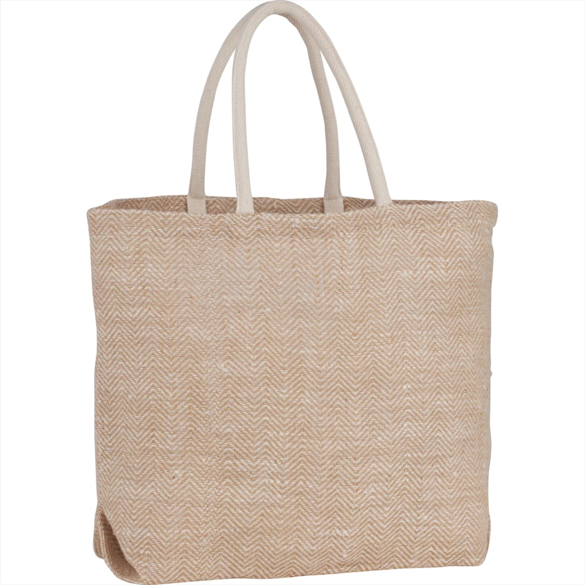 Herringbone Jute Tote 29L