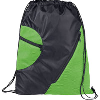 Zippered Mesh Drawstring Sportspack