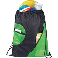 Zippered Mesh Drawstring Sportspack