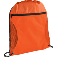 Zippered Side Mesh Drawstring Sportspack