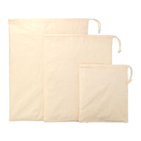 5oz. Cotton 3pc Travel Pouches