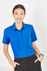 Womens Florence Plain Short Sleeve Shirt