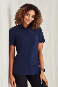 Womens Florence Plain Short Sleeve Shirt