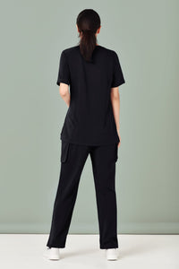Womens Avery Round Neck Scrub Top