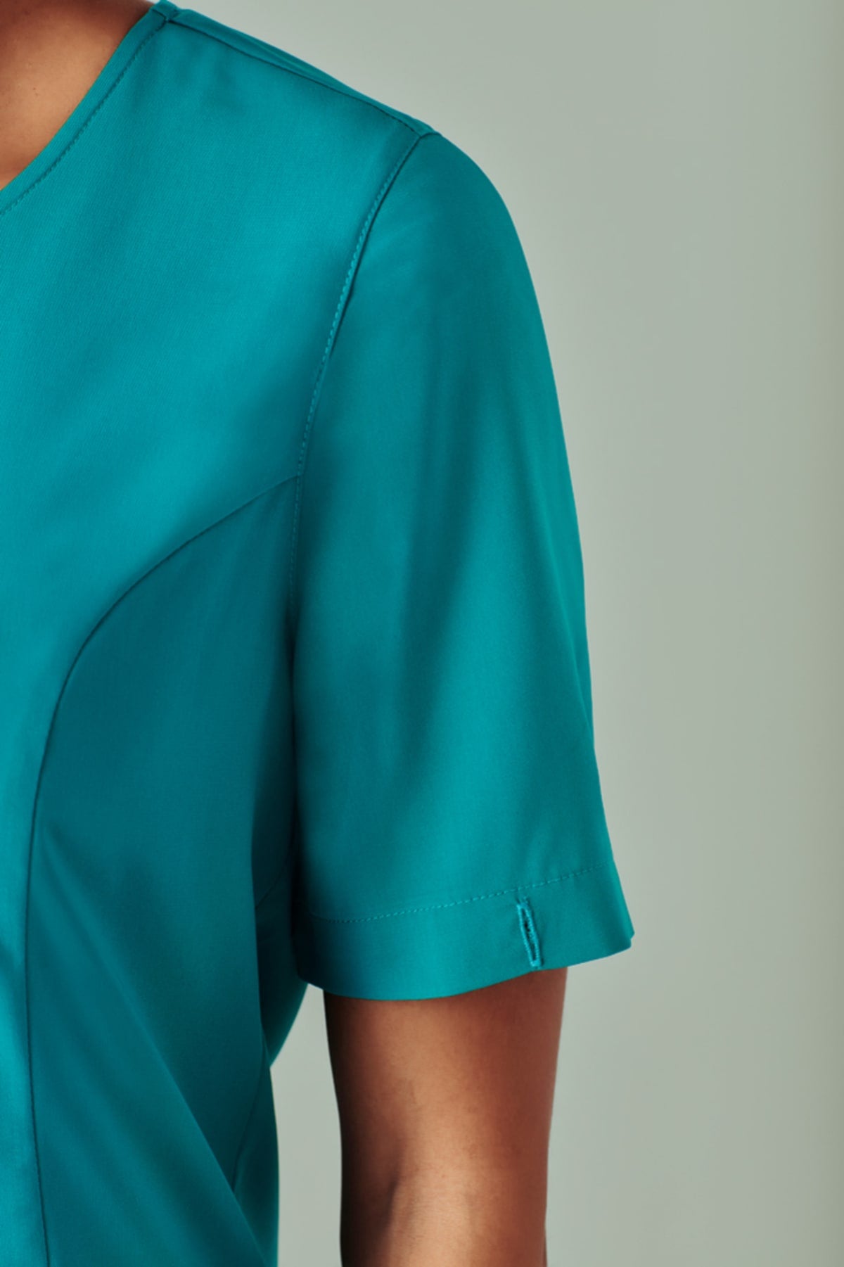 Womens Avery Round Neck Scrub Top