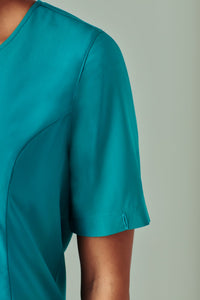 Womens Avery Round Neck Scrub Top