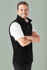 Mens Plain Micro Fleece Vest