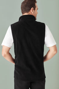 Mens Plain Micro Fleece Vest