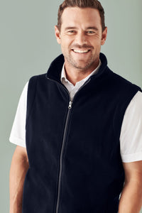 Mens Plain Micro Fleece Vest
