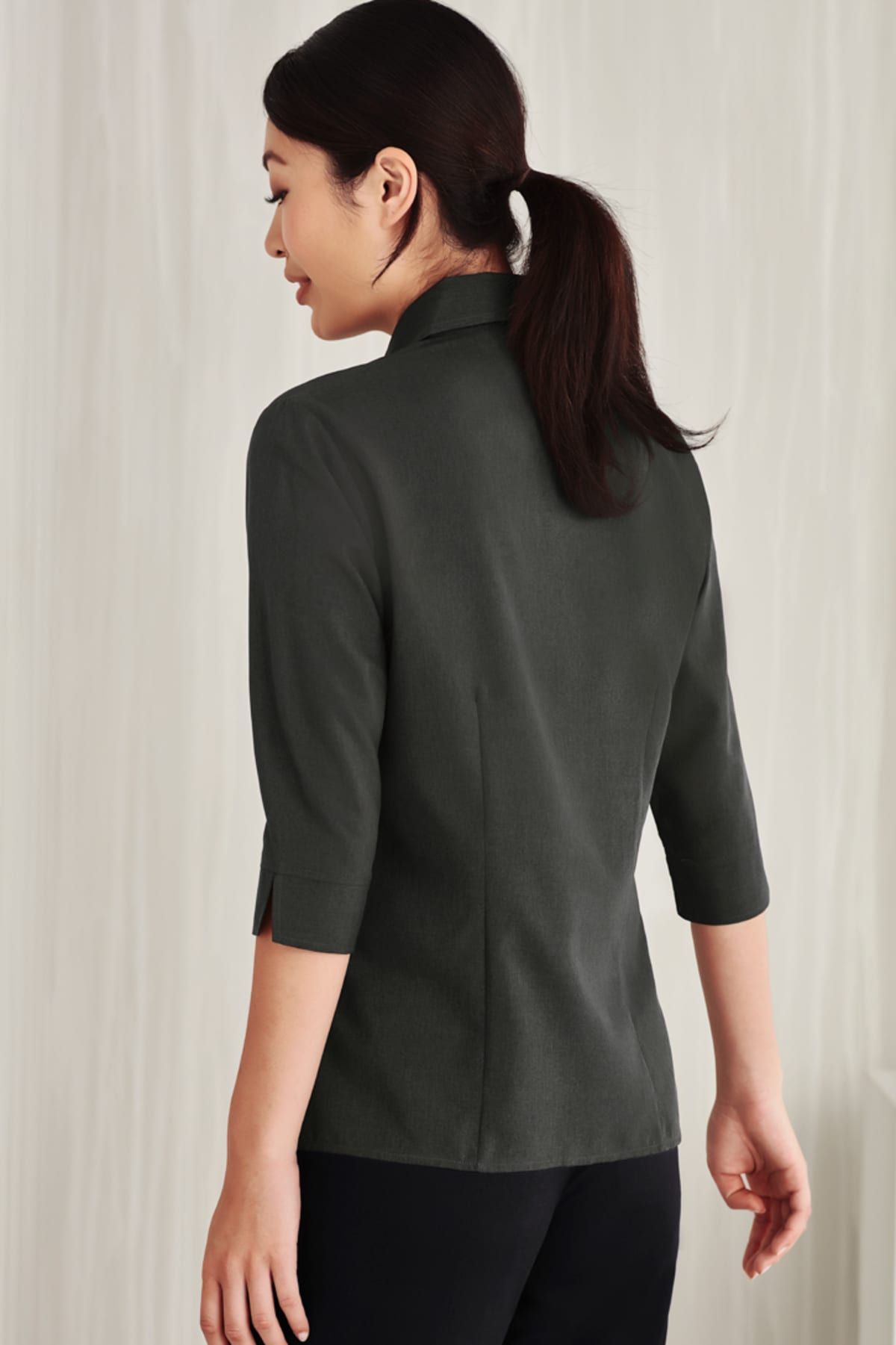 Oasis Ladies Plain 3/4 Sleeve Shirt