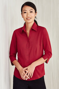 Oasis Ladies Plain 3/4 Sleeve Shirt