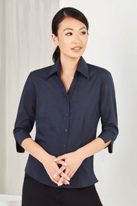 Oasis Ladies Plain 3/4 Sleeve Shirt