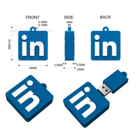 2D Custom USB Flash Drive - Factory Direct Indent Pricing