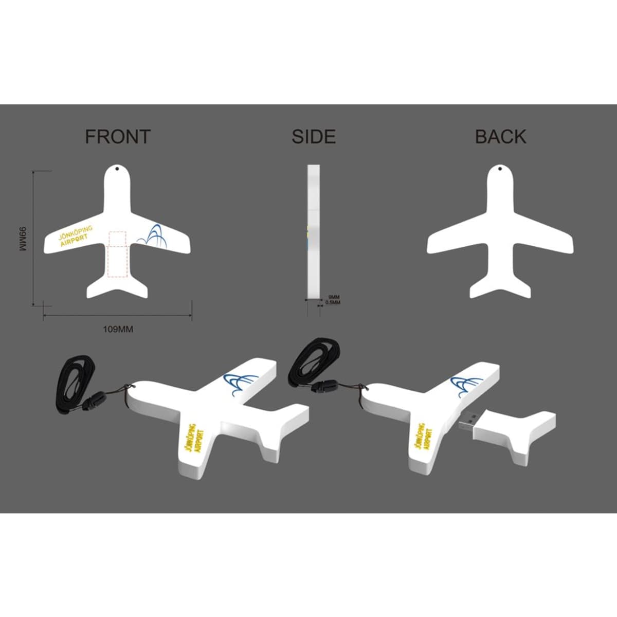 2D Custom USB Flash Drive - Factory Direct Indent Pricing