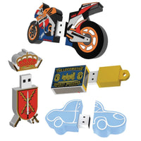 2D Custom USB Flash Drive - Factory Direct Indent Pricing