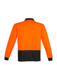 Unisex Hi Vis Basic Long Sleeve Polo