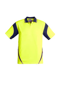 Mens Hi Vis Aztec Short Sleeve Polo