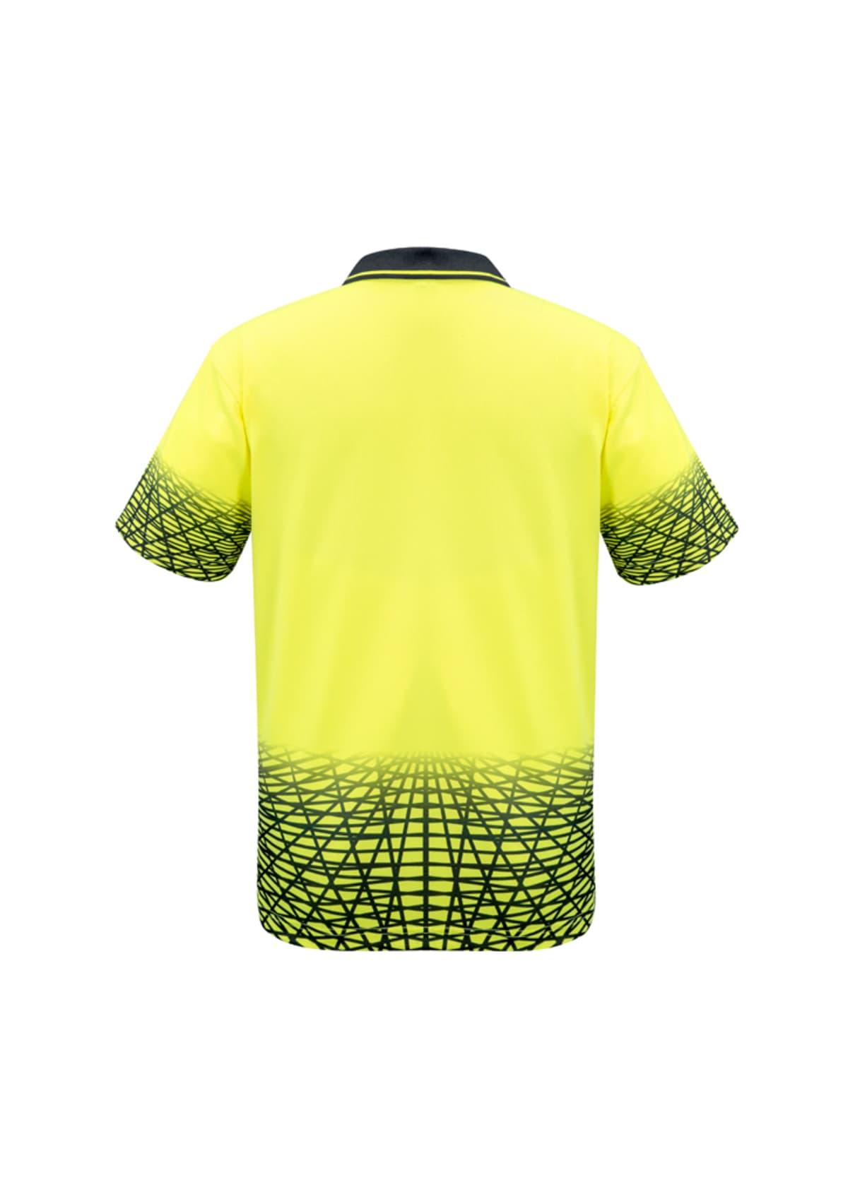 Mens Hi Vis Tracks Short Sleeve Polo