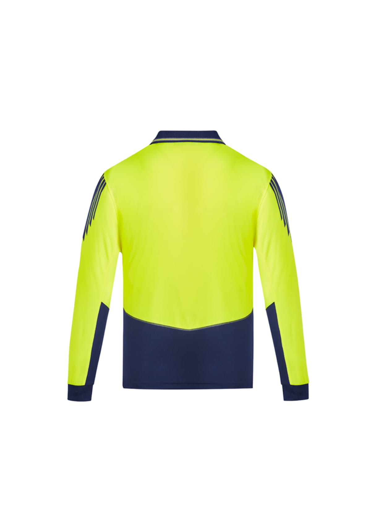 Mens Hi Vis Flux Long Sleeve Polo