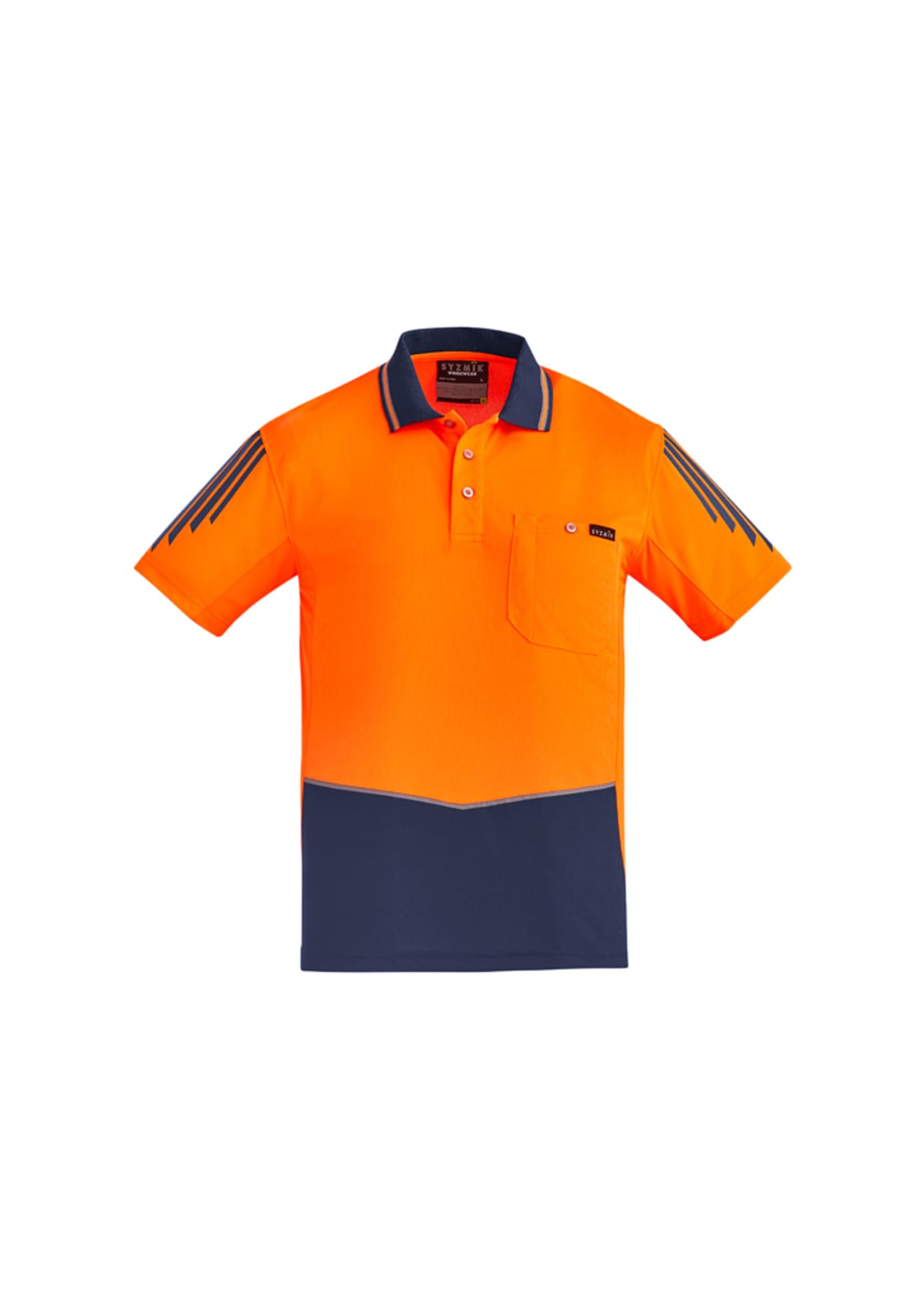 Mens Hi Vis Flux Short Sleeve Polo