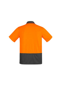 Mens Hi Vis Comfort Back Short Sleeve Polo