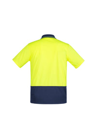 Mens Hi Vis Comfort Back Short Sleeve Polo