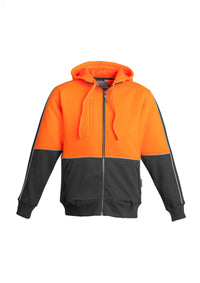 Mens Hi Vis Full Zip Hoodie