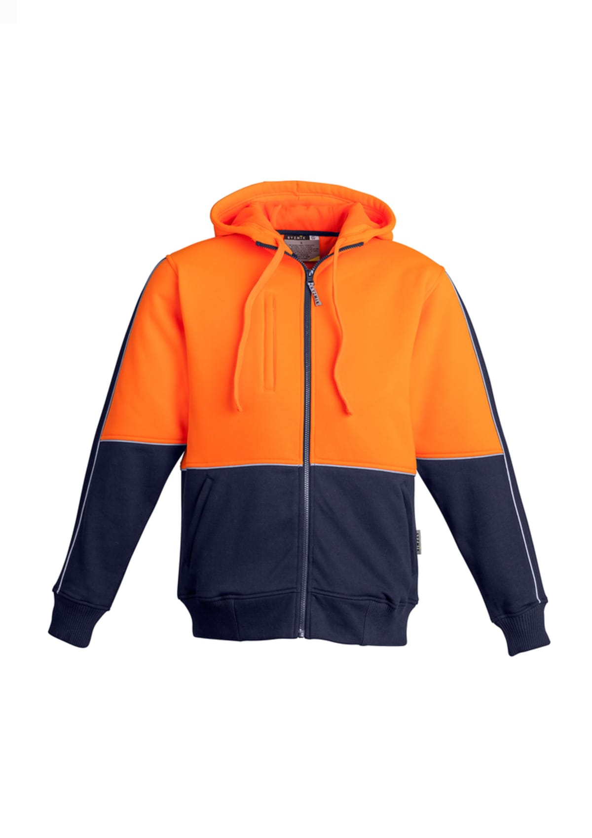 Mens Hi Vis Full Zip Hoodie