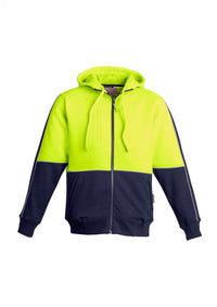 Mens Hi Vis Full Zip Hoodie