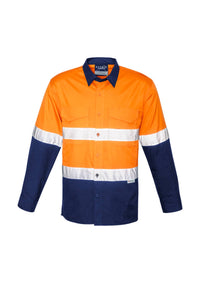 Mens Rugged Cooling Hi Vis Taped Long Sleeve Shirt