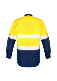 Mens Rugged Cooling Hi Vis Taped Long Sleeve Shirt