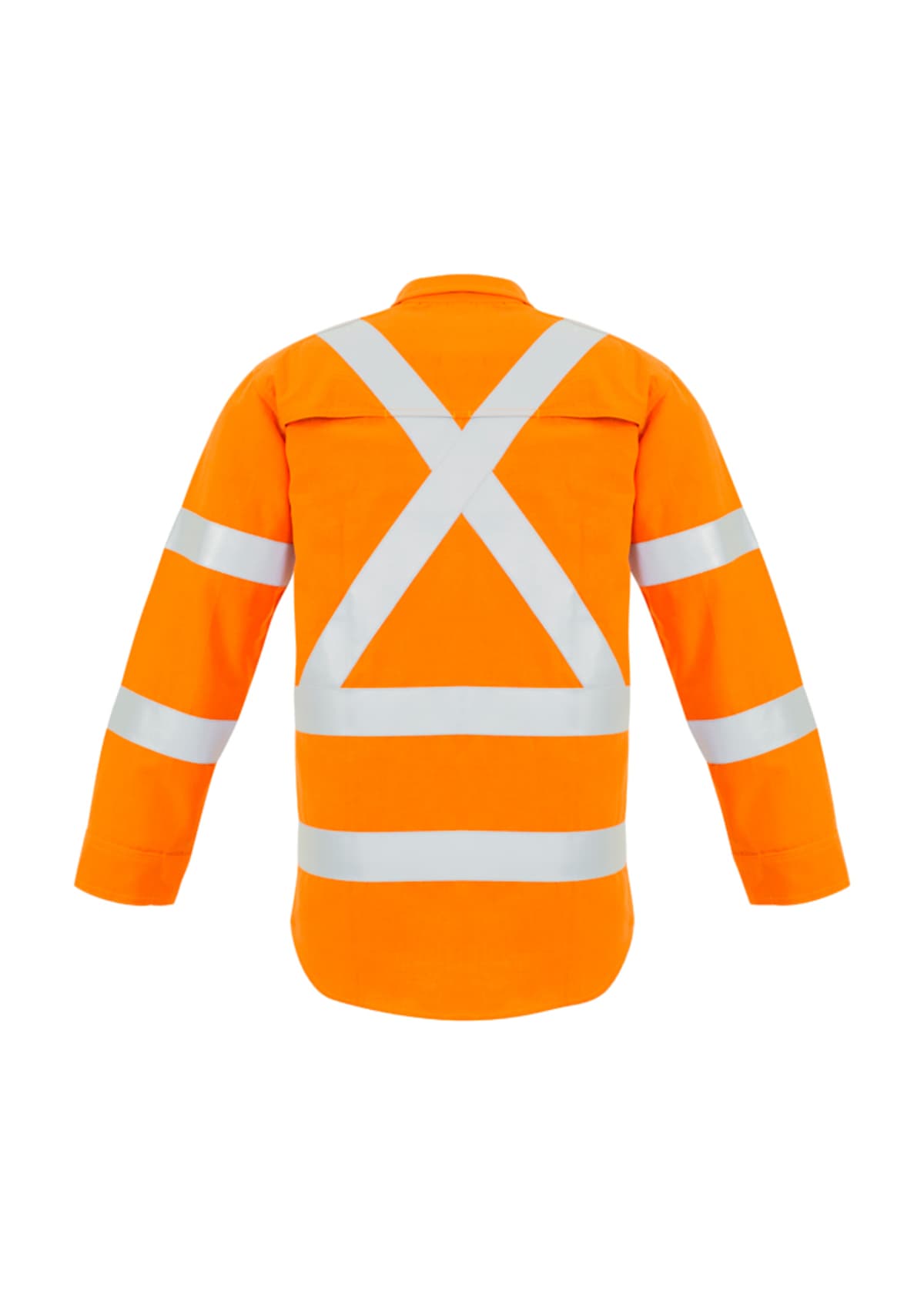 Mens Red Flame Hi Vis X Back Shirt