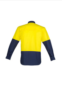 Mens Closed Front Long Sleeve Shirt