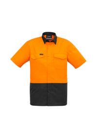 Mens Rugged Cooling Hi Vis Short Sleeve Shirt