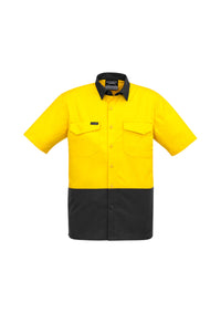 Mens Rugged Cooling Hi Vis Short Sleeve Shirt