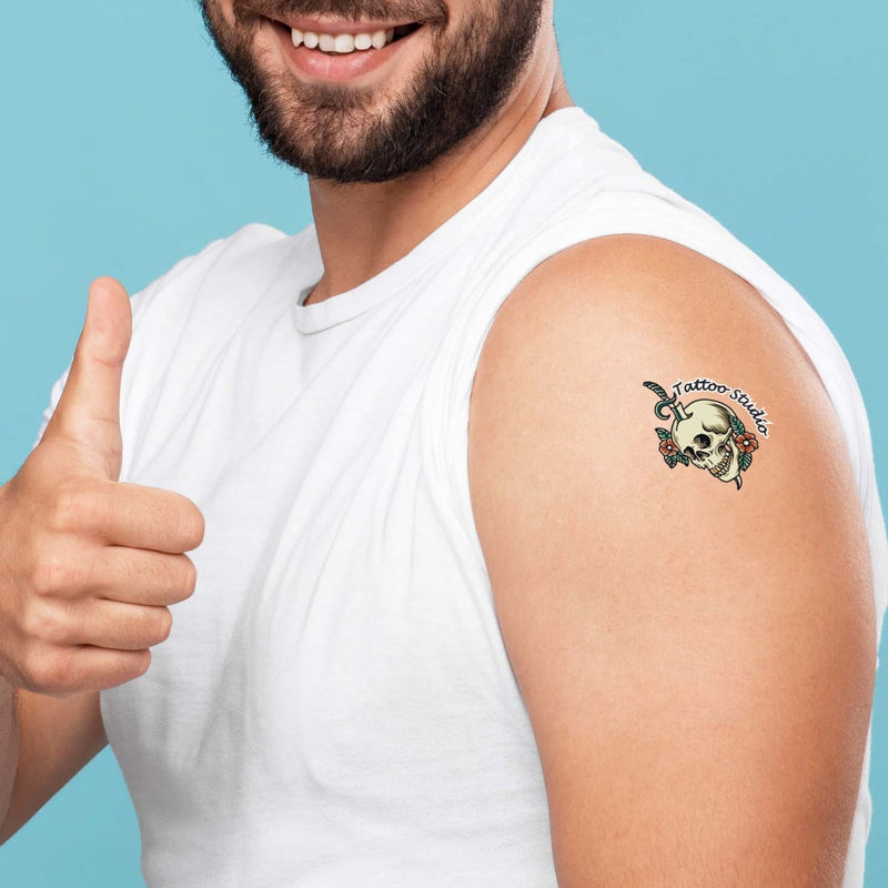 38mm x 38mm Classic Temporary Tattoos