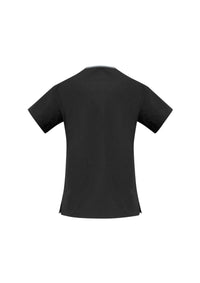 Classic Womens Contrast Crossover Scrub Top