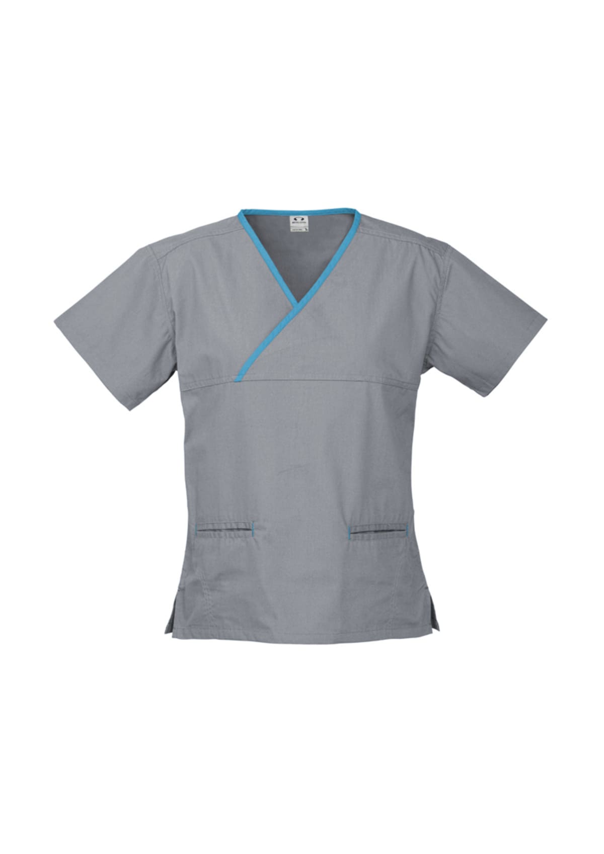 Classic Womens Contrast Crossover Scrub Top