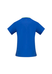 Classic Womens Contrast Crossover Scrub Top