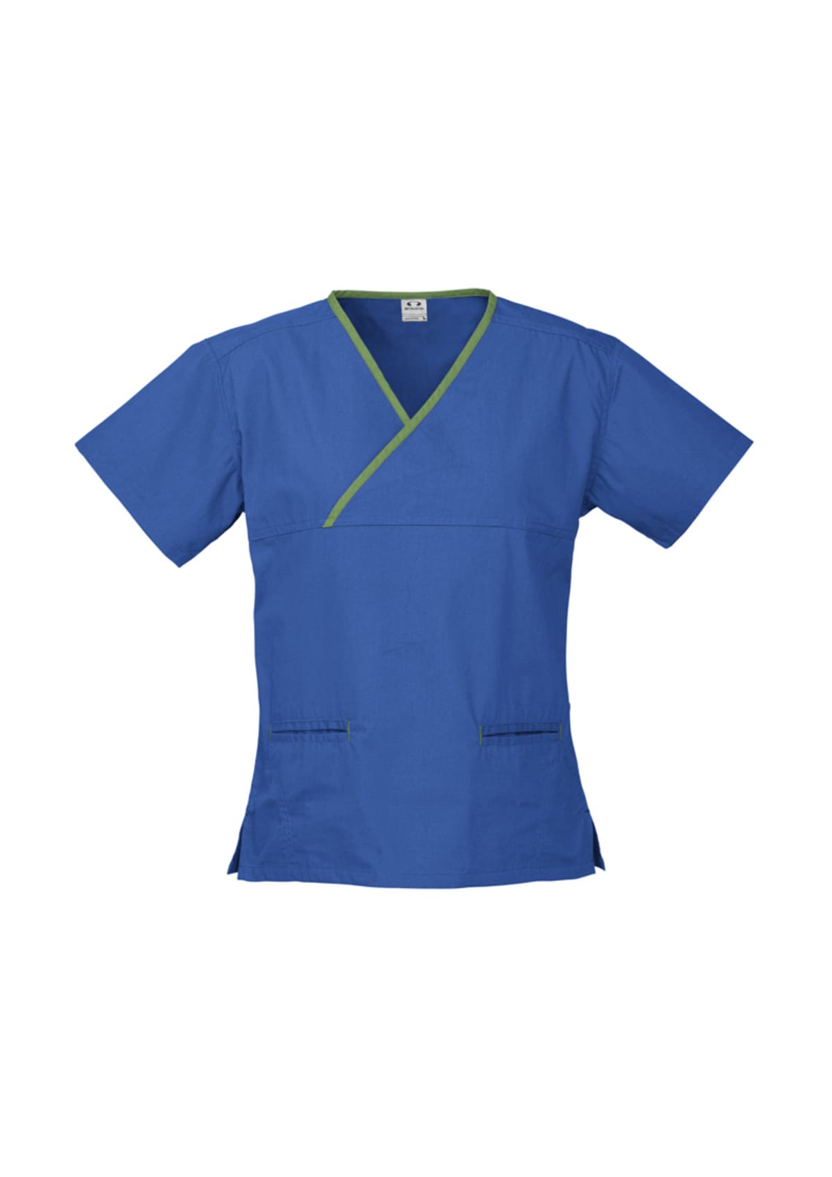 Classic Womens Contrast Crossover Scrub Top