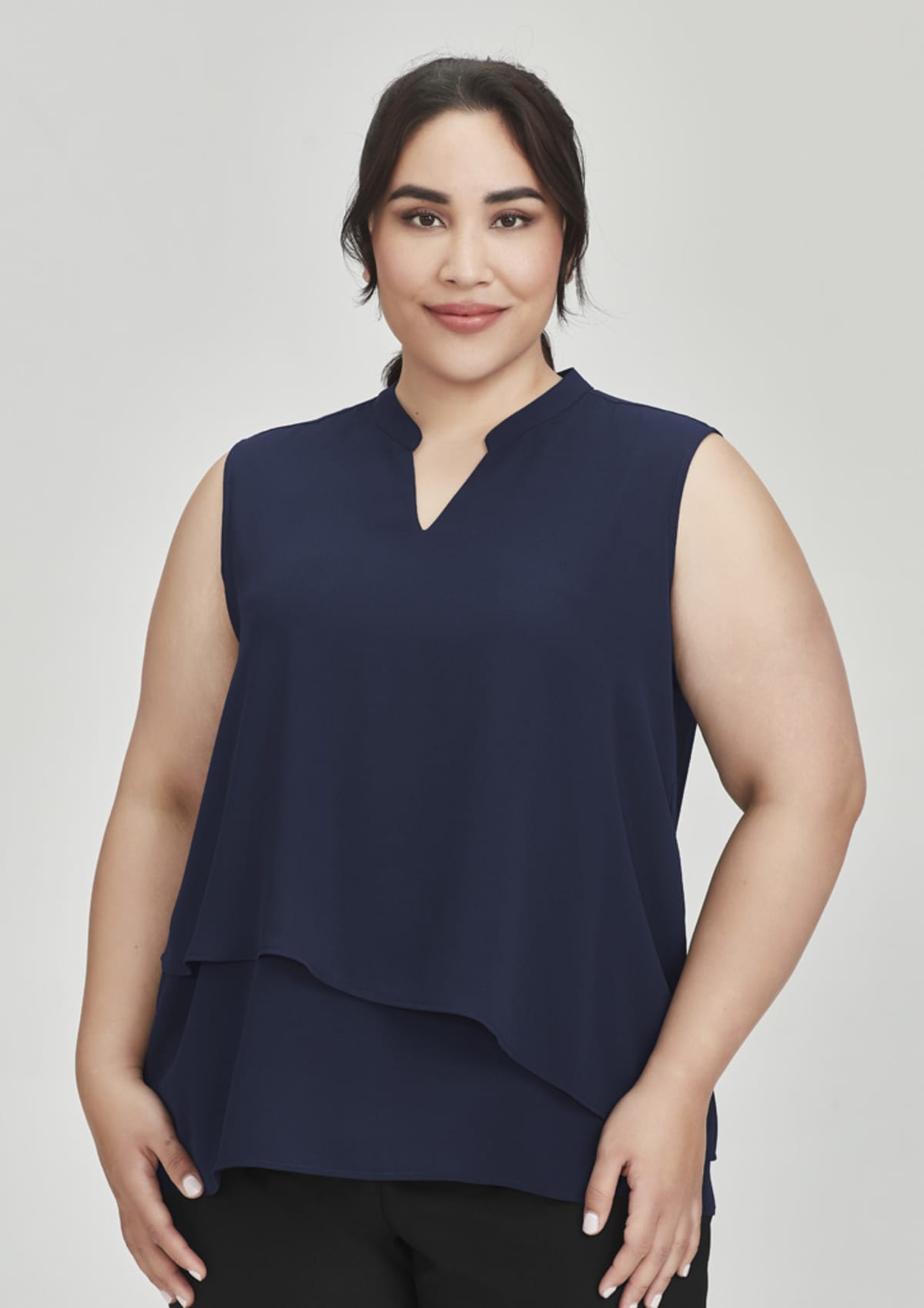 Womens Seville Sleeveless Layered Blouse