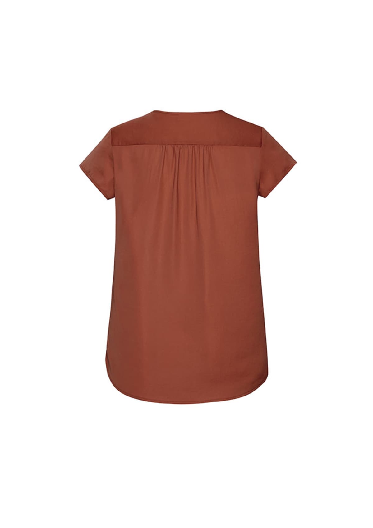 Womens Kayla V-Neck Pleat Blouse