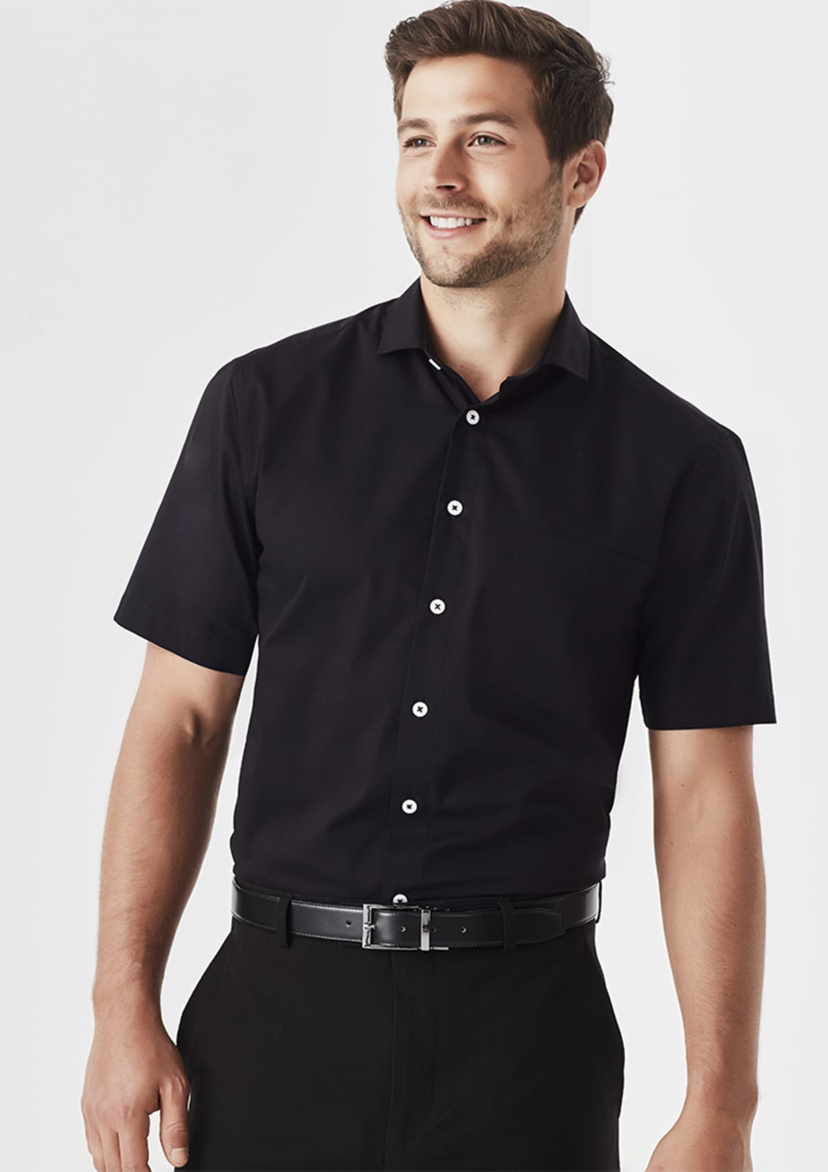 Mens Charlie Classic Fit Short Sleeve Shirt